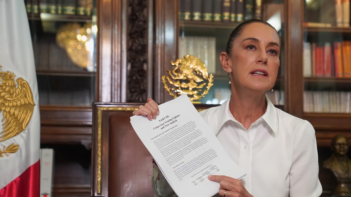 Fotografía de cedida este domingo por la presidencia de México, de la presidenta de México, Claudia Sheinbaum