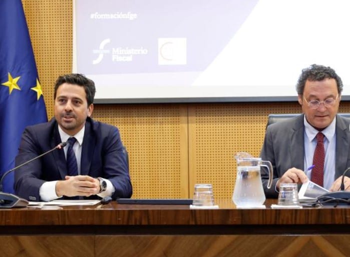 El teniente fiscal Diego Villafañe y el fiscal general del Estado, Álvaro García Ortiz