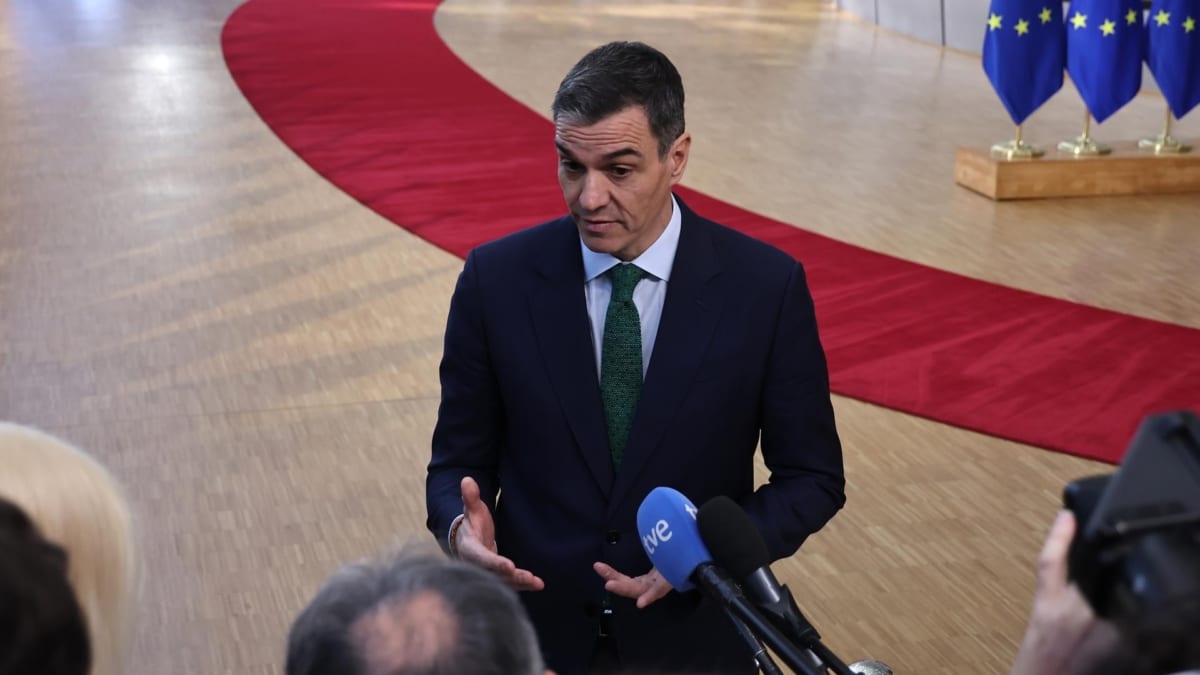 El presidente del Gobierno, Pedro Sánchez, a su llegada al Consejo Europeo de este 6 de marzo de 2025 en Bruselas.