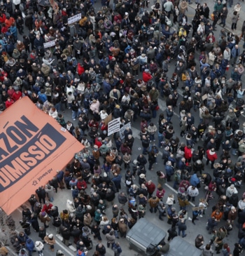 Manifestación en Valencia contra Mazón por su gestión de la dana