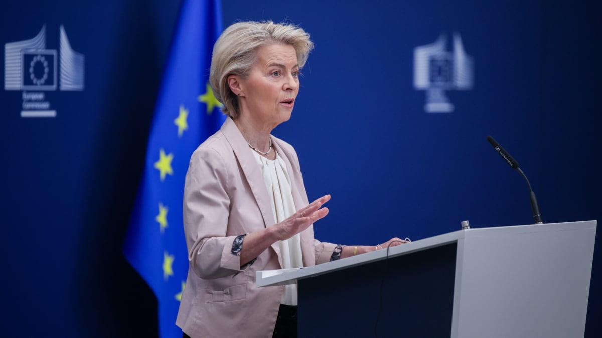 Ursula Von der Leyen, presidenta de la Comisión Europea, en Bruselas