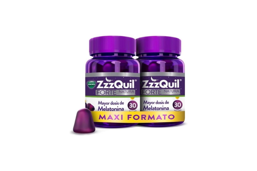 Complemento alimenticio de melatonina ZzzQuil Natura Forte