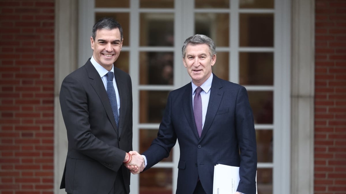 Sánchez y Feijóo se reúnen por primera vez desde diciembre de 2023