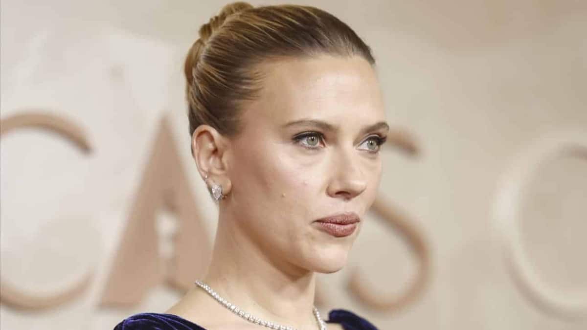 Scarlett Johansson en la alfombra roja de la última edición de los Oscar.